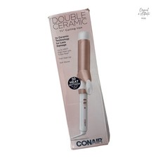 Conair Double Ceramiic 1.5 Curling Iron 30 Heat Turbo Dual Voltage NEW Open Box