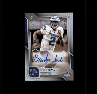 2025 Bowman University #BCA-BL Brendon Lewis Prospect Autographs Refractor #/299