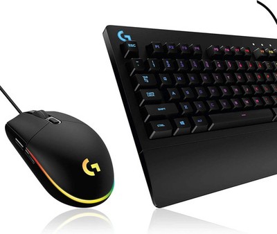 Logitech G213 Prodigy Gaming-Tastatur,RGB-Beleuchtung, Logitech G203 Gaming-Maus