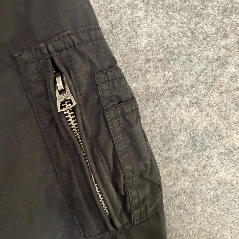 Alpha Industries Parka Jacket Womens XS J-4 Impact Fishtail Faux Fur Lined Coat - Image 4 of 4