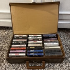 Lot of 20 Vintage Country Cassette Tapes with Case Alabama, Rogers, Nelson