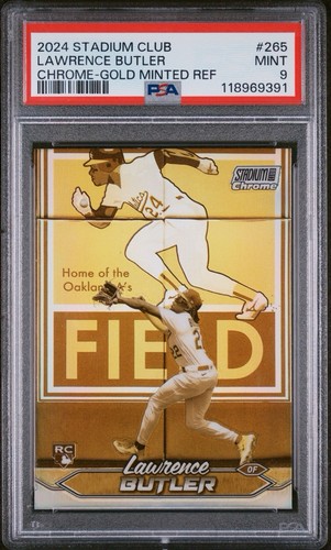 Lawrence Butler [Chrome Gold] #265 2024 Topps Stadium Club card