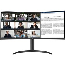 LG 34-Inch Curved UltraWide WQHD HDR10 100Hz Monitor - 34WR55QK-B - Open Box