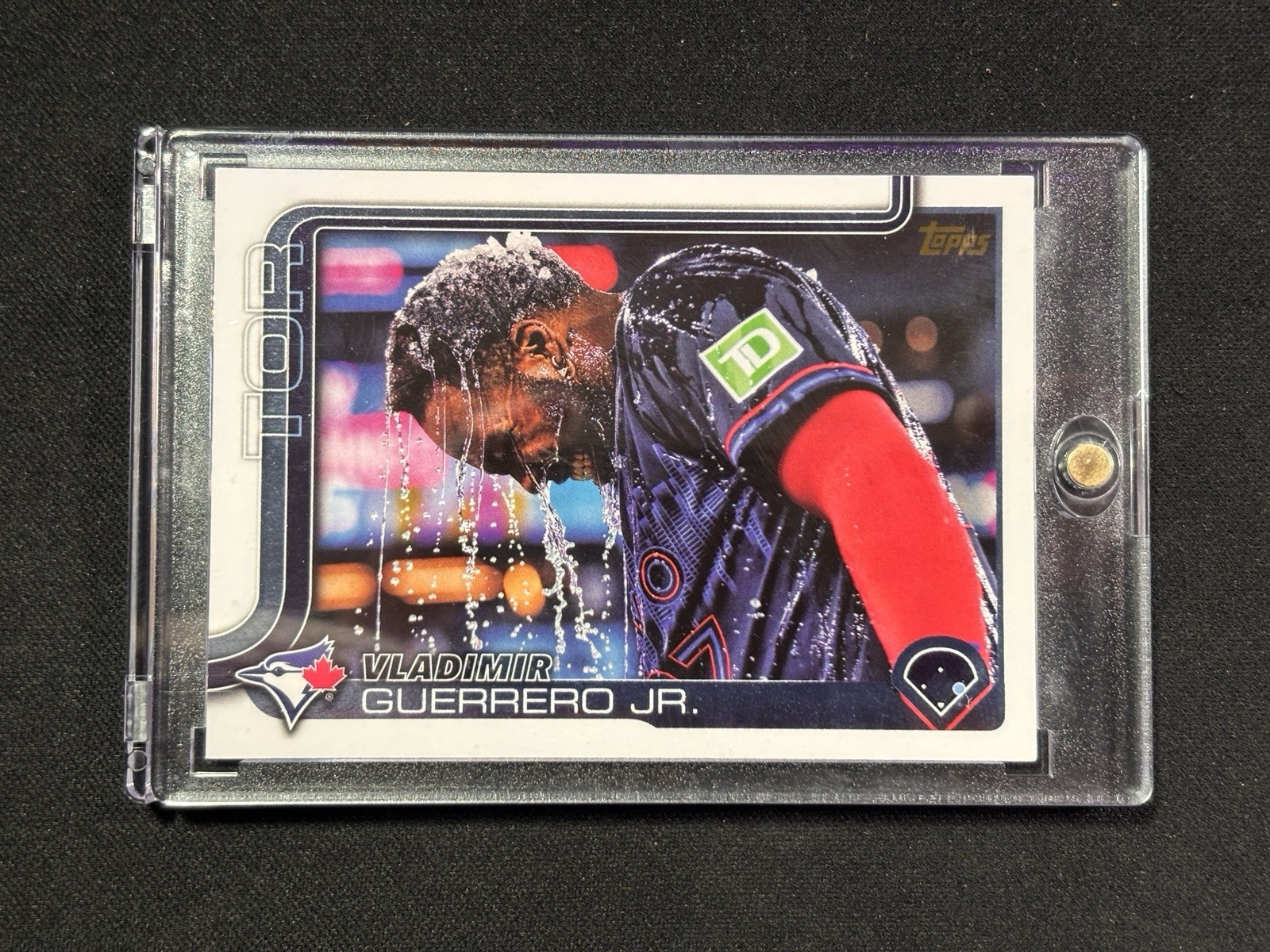 VLADIMIR GUERRERO JR 2025 Topps Series 1 Golden Mirror Image Variation SSP #163