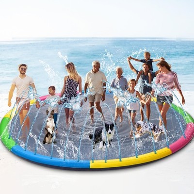 15 ft Giant Inflatable Splash Pad Extra Large 180'' 2025 Update Non Slip Pad f...