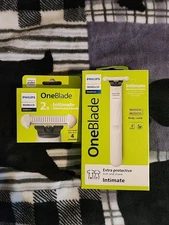 Philips Norelco OneBlade Unisex Intimate Pubic & Body Groomer/Trimmer+ 2ct Blade
