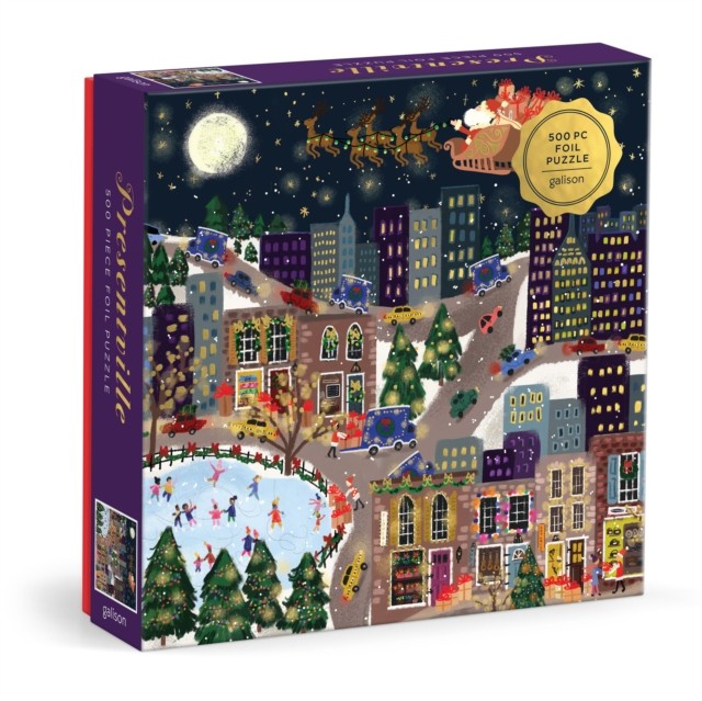 Joy Laforme Presentville 500 Piece Foil Puzzle by Galison (Jigsaw)