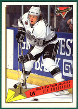 Luc Robitaille - 1993-94 Topps Premier #90 - Kings All-Star Hockey Card