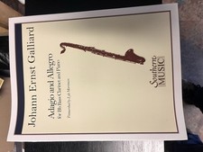 Adagio And Allegro Galliard Bass Clarinet And Piano