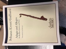 Adagio And Allegro Galliard Bass Clarinet And Piano