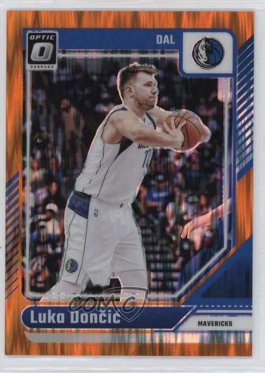 2024-25 Panini Donruss Optic Orange Shock Prizm 37/225 Luka Doncic #214 9l4