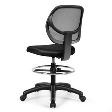 Office Chair Mesh Desk Chair Mid Back Adjustable Height