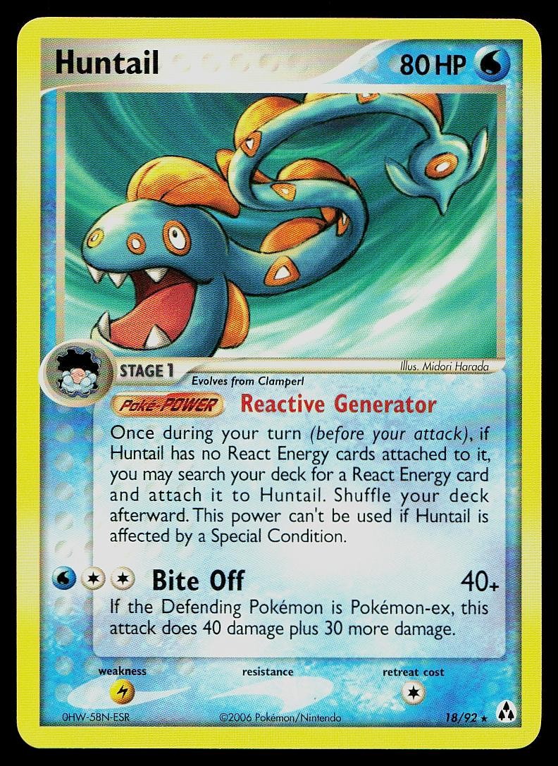 Pokemon Card Legend Maker Huntail 18/92 Rare