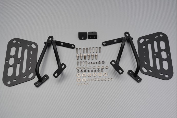 Porte-bagage latéral Voyager+ renforcé en acier anti-vibration pour Versys 650 Grand TR