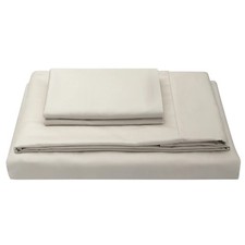 MOLECULE Breathable Sateen Full Sheet Set in Ivory