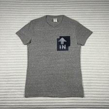 Abercrombie Fitch Graphic IN Pocket Tee Gray Size S Made in USA