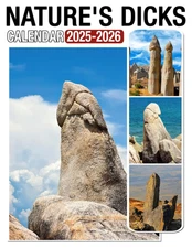Nature's Dicks Calendar 2025 - 2026: A 24-Month for Jan 2025 to December 2026, S