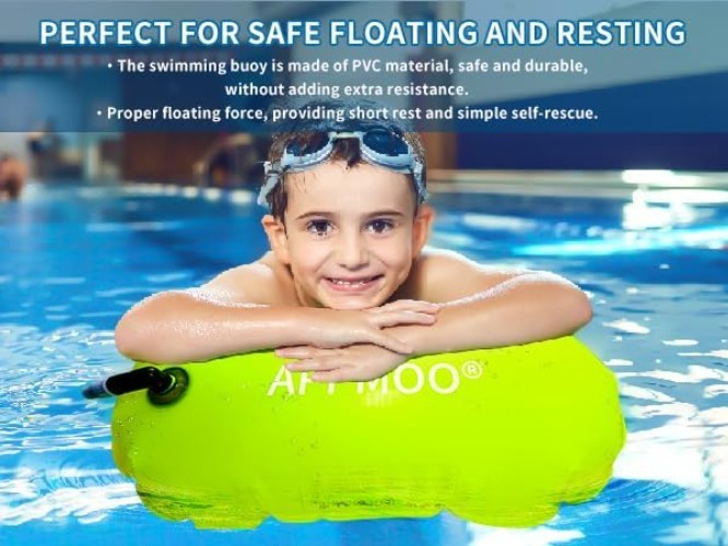 Swim Buoy - Enhanced Visibility Swim Belt with Lightweight Design and Dry Bag...