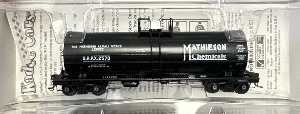 Kadee Cars HO Scale #9015 ACF 11000 Gal Insulated Tank Car SHPX #2570 NIB - Image 3 of 4