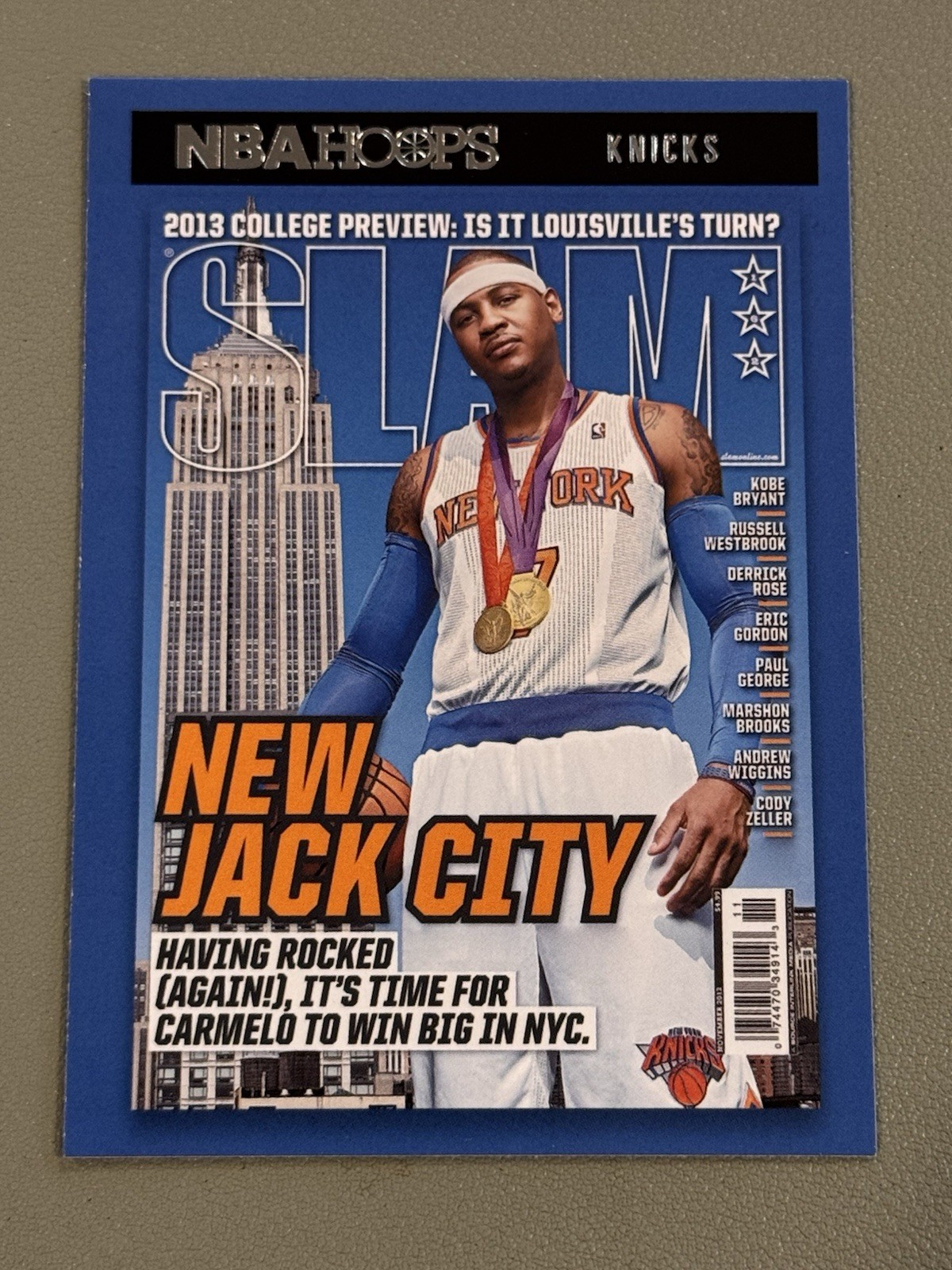 2020-21 NBA Hoops Carmelo Anthony Slam #3 Knicks