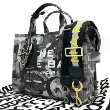Marc Jacobs The Tote Bag Camouflage Denim Logo Used Excellent Condition Japan