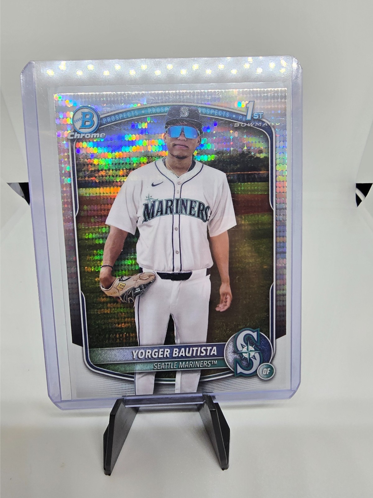 2025 Bowman Chrome Yorger Bautista 1ST PULSAR REFRACTOR /399 #BCP-194 Mariners
