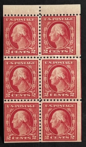 Travelstamps: 1919 US Stamps Scott #499e - MNH OG 2c Washington Booklet ...