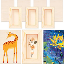 10 Pack 3 X 5 Inch Wood Panel Boards, Unfinished Wood Canvas Panels for Crafts,
