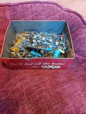 A OLD OXO  TIN FULL OF Vintage Electronics Radio Components Germaniums INCLUDED 