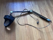 Vtg Dazor Type Industrial Adjustable Drafting Arm Lamp Light Mcm Magnifying