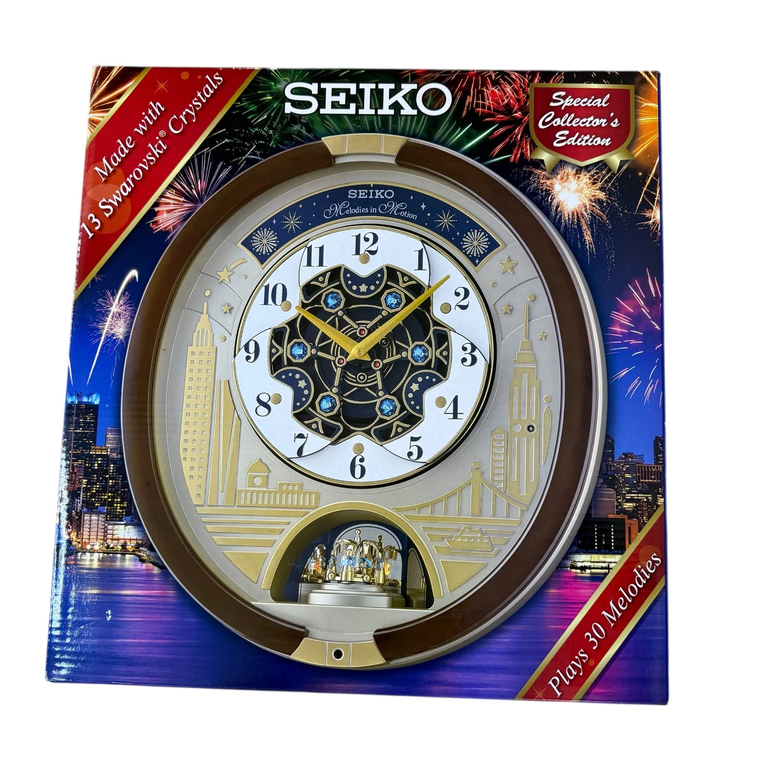 Seiko Special Collector Edition Melodies in Motion Clock Swarovski Crystals 2021