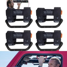 GPCA Universal Grab Handles for Roll Bar 1 5.5 inches, 4 Pack, Jet Black