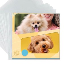 15 sheets 12 x 12 Scrapbook Album Refills Pages Top Loading Page Protectors f...