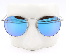 New Maui Jim P KAUA Blue Hawai Round Silver Sunglasses B667-17B / MJ0667S-003
