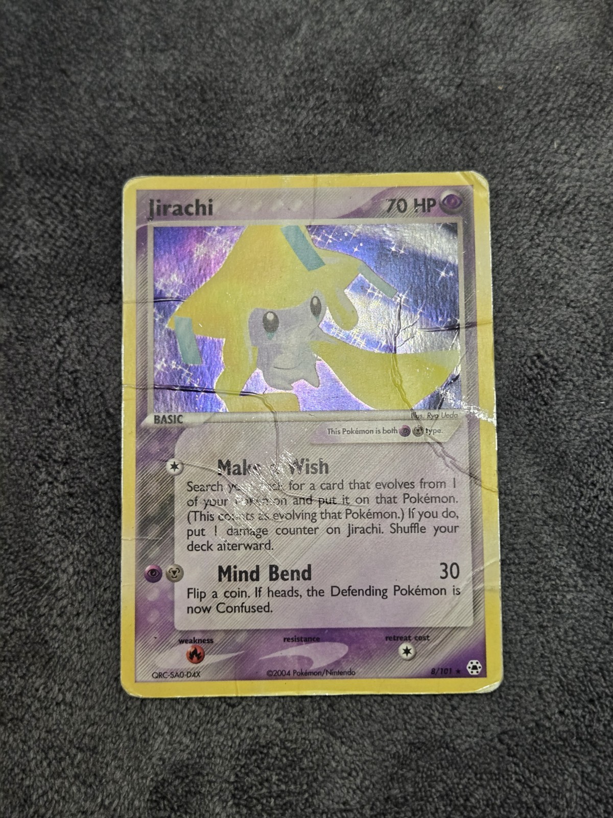Jirachi 8/101 Hidden Legends Rare DMG Pokemon TCG