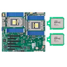 Supermicro H12DSi-N6 Server Motherboard With 2x AMD EPYC 7282 16Cores 2.8GHz CPU