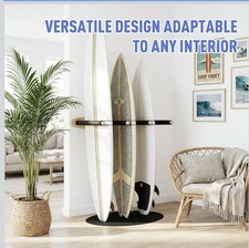 efulycozyy Vertical Surfboard Rack Wall Mount 4 Arm Hardwood Surf Board Holder