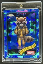 2025 Topps Chrome Marvel Sapphire Rocket Raccoon #120