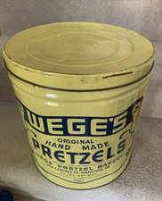 Vintage Wege s Pretzel Hand Made Bakery Snack...