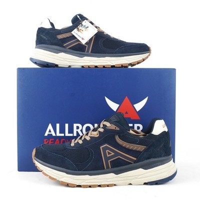 ALLROUNDER Alento 2 Suede/Mesh Athletic Sneakers in Dress Blue - Men's Size US 8