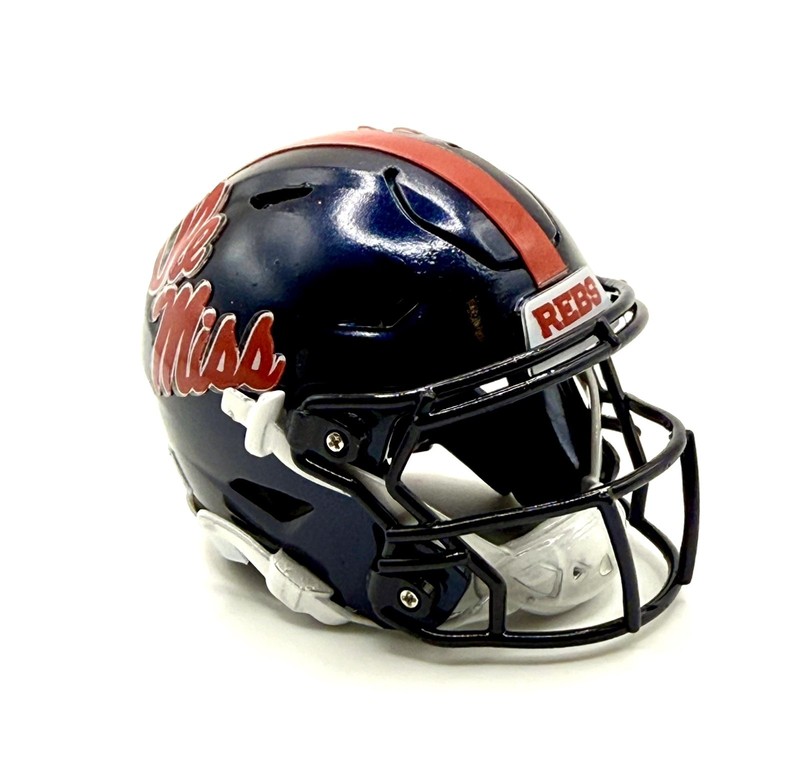 Custom Ole Miss Rebels 3D Pocket Pro Riddell Helmet