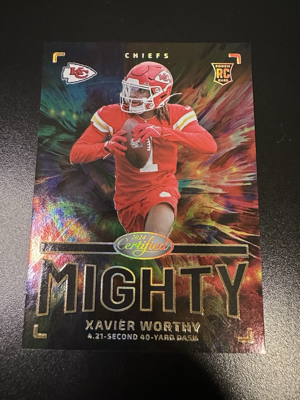2024 Panini Certified Case Hit The Mighty SSP Xavier Worthy Rookie