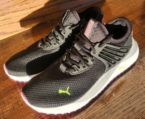Puma Pacer Future Allure Nero e Rosa Scarpe da Ginnastica per Ragazze Giovanili 5.5C