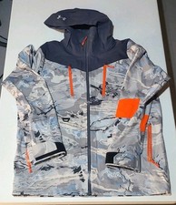 Under Armour Fishing Ridge Reaper Rain Jacket Hydro Camo Large