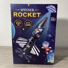 Spinner Rocket Launcher Toy Flight Up To 200 Feet 2 Flight Modes