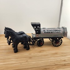 1991 Vintage Texaco ERTL Horse  Tanker Die-Cast Metal Locking Coin Bank