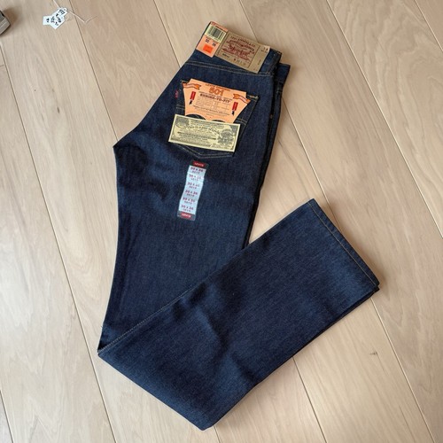 Vintage Levis 501 Jeans 30 Blue Dark Wash Straight Leg Denim Non Selvedge NWT - Picture 9 of 9