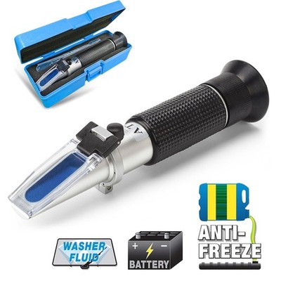 4-in-1 DEF Antifreeze Refractometer Coolant Battery Fluid Tester Tool