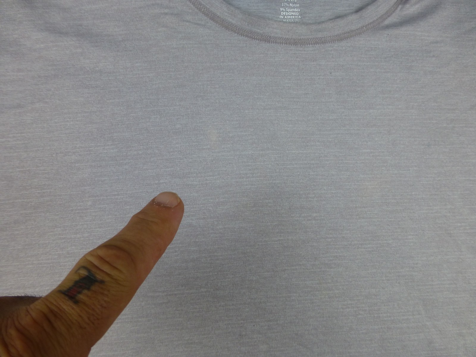 Rhoback Shirt Blitz Tech Tee Solid Light Heather … - image 2