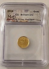 2018 Mackenzie Dickey 1 Grosz, Unc